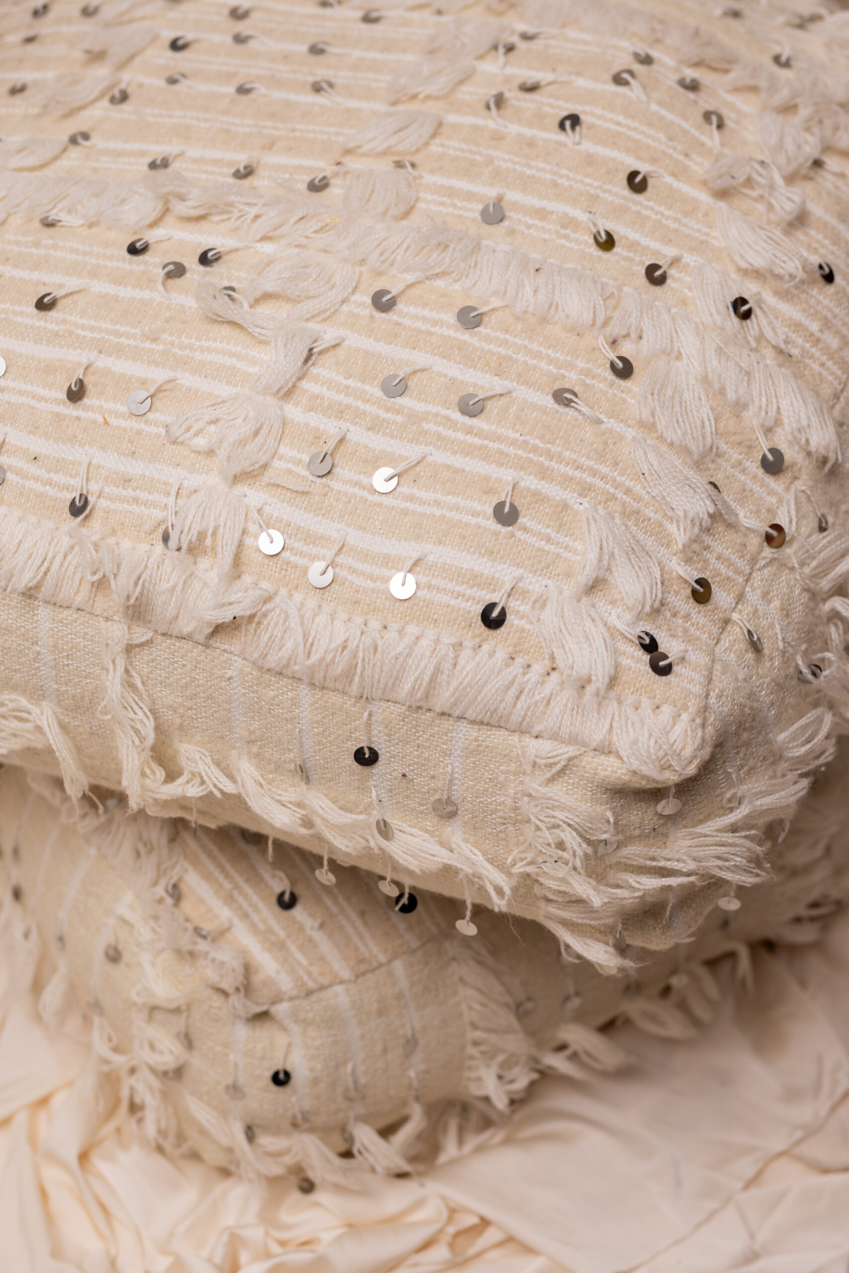 KARA - Sequin Pouffe - Image 2