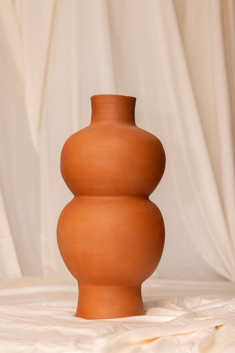 SIGIA - Double Bubble Terracotta Vase