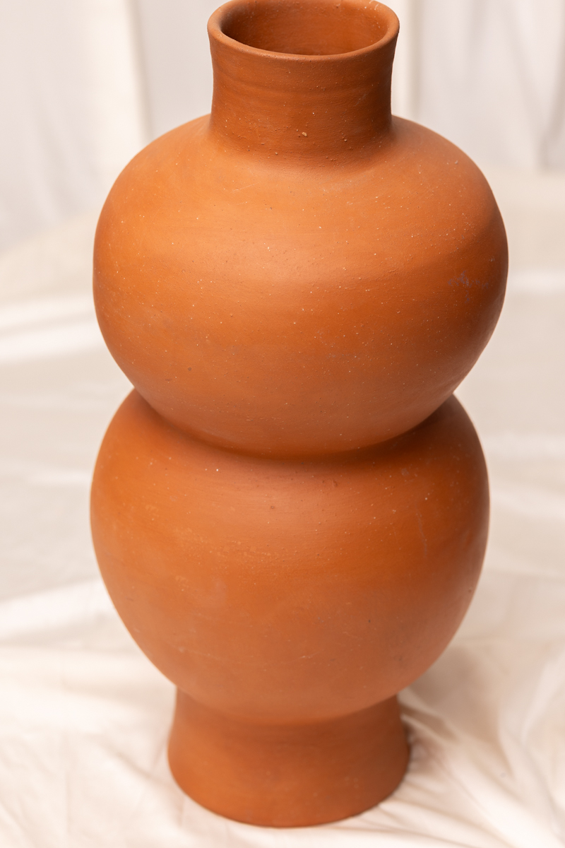 SIGIA - Double Bubble Terracotta Vase - Image 5