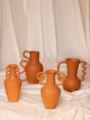 SIENA - Sculptural Terracotta Vase Set