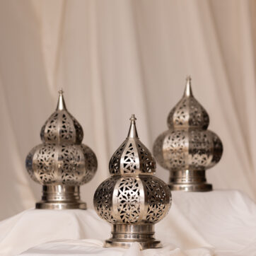 LEPICO – Small Silver Table Lanterns