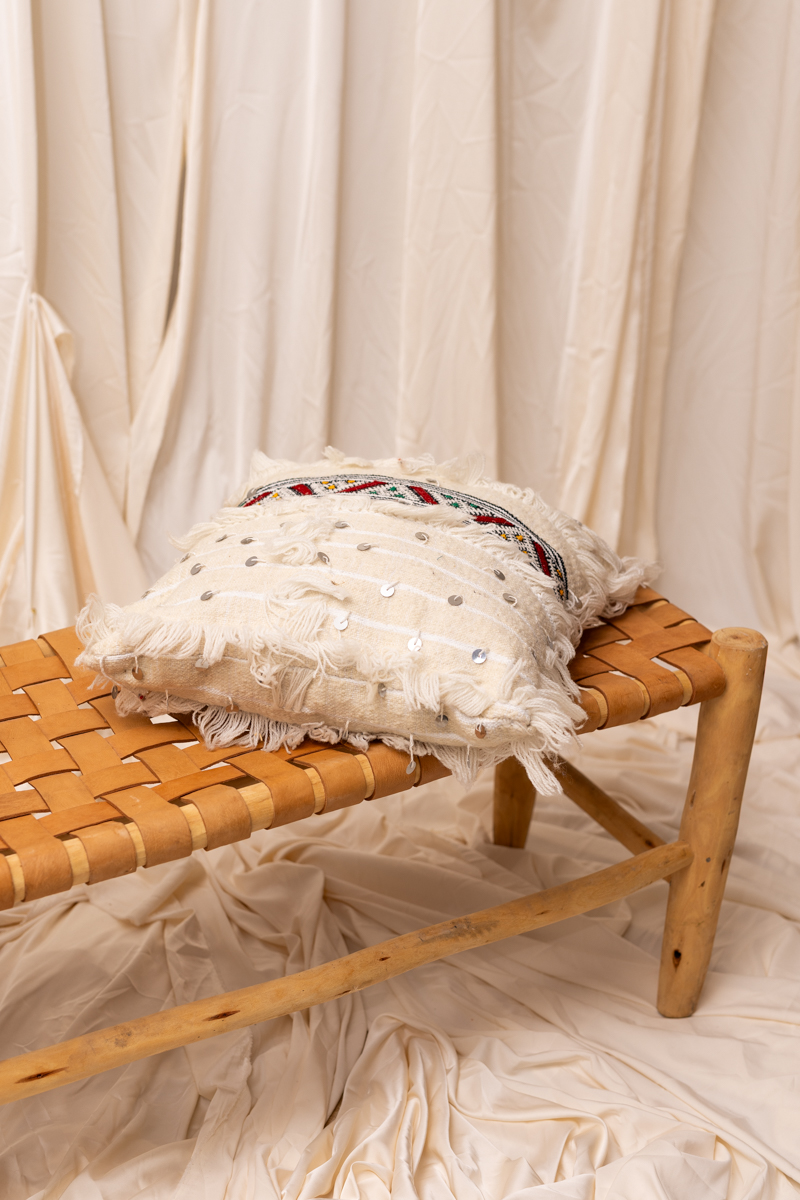 RATA - Sequin Berber Cushion - Image 2